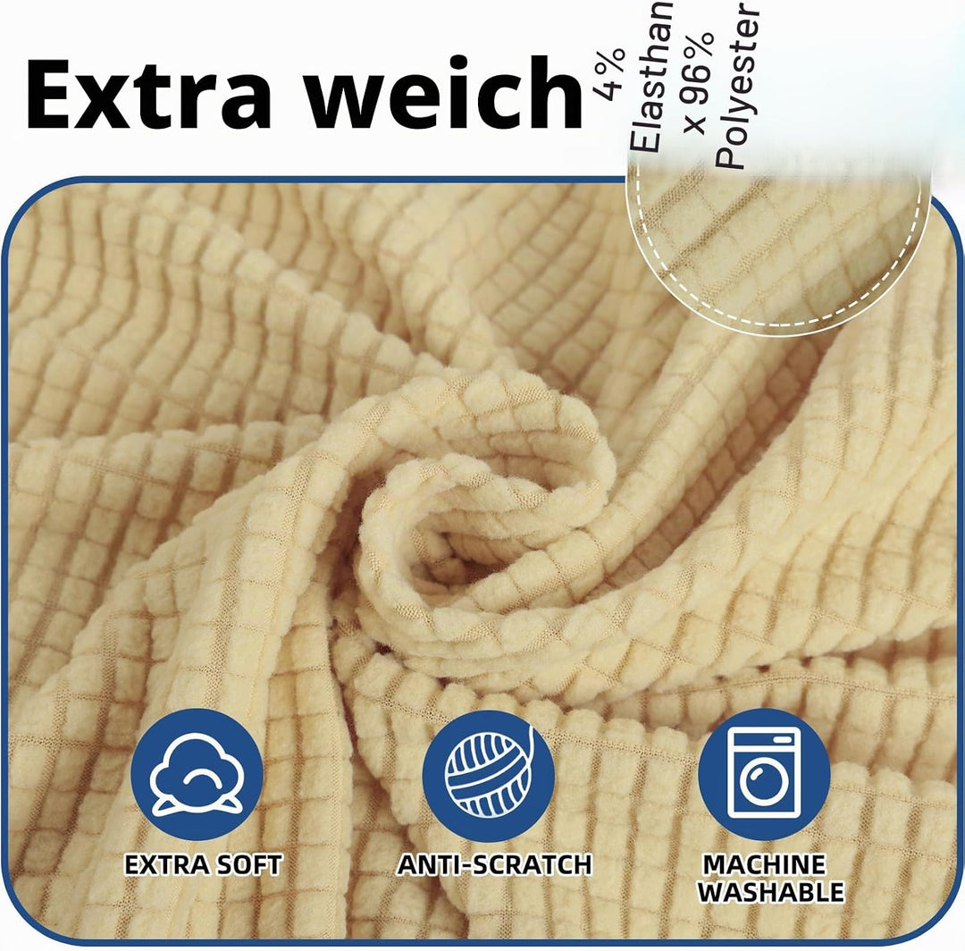 Ystyle Stretch Stuhlhussen 4er Set, Stuhlbezug Elastisch Abnehmbarer Waschbarer, Universal Hussen Fü