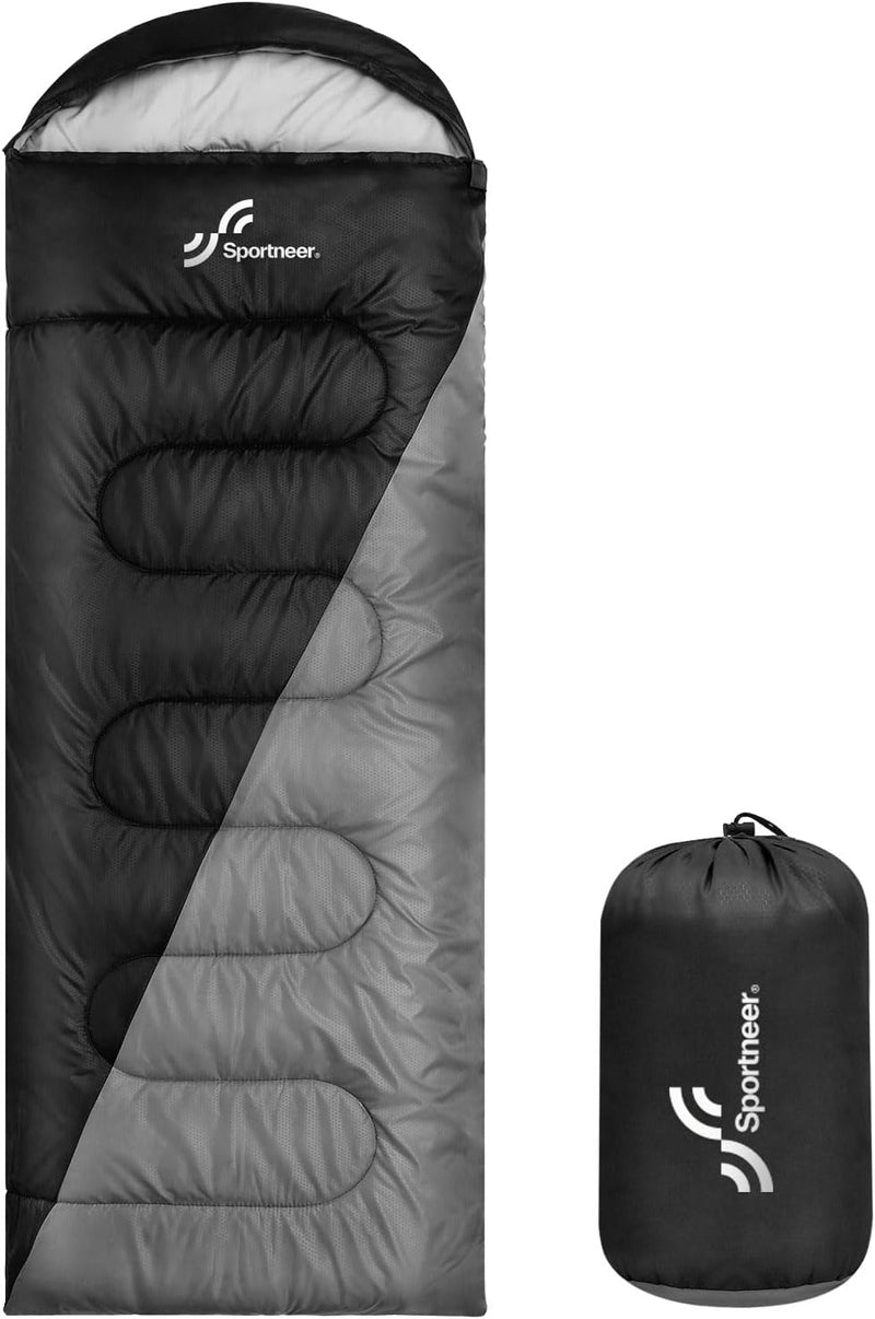 Schlafsack für 3-4 Jahreszeiten: Sportneer Schlafsack Winter Outdoor Sleeping Bag Tragbar Ultraleich