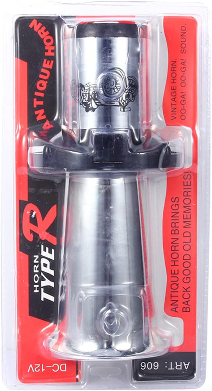 110DB Old Style Alarm Horn, 12V 110DB Auto Auto LKW Antik Vintage Old Style Horn Sirene AHH-OOO-GAH