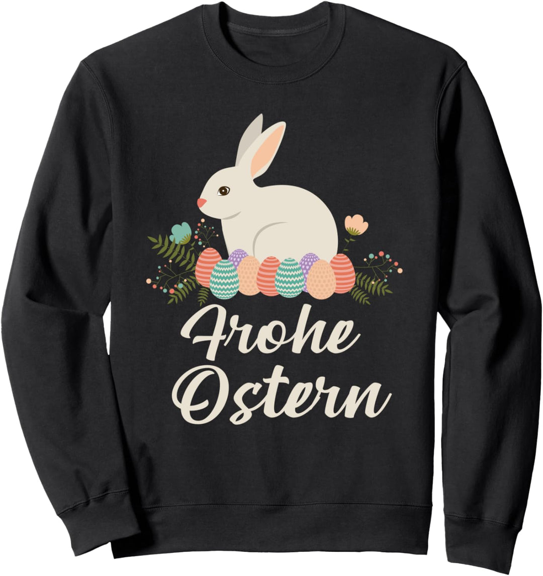 Frohe Ostern Osterhase Outfit Geschenk Ostereier Osternest Sweatshirt