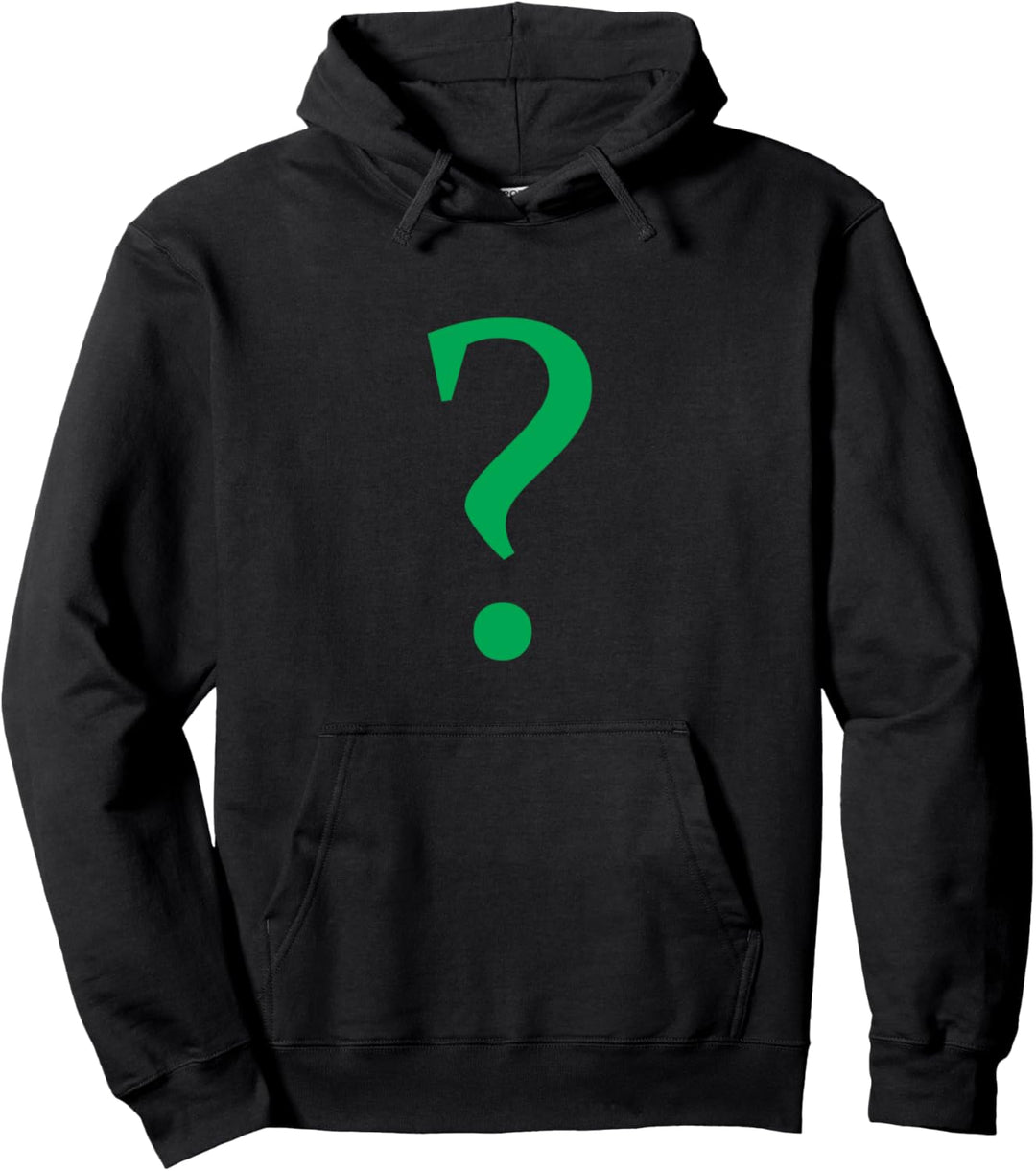 Grünes Fragezeichen. Pullover Hoodie