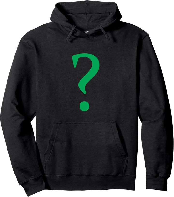 Grünes Fragezeichen. Pullover Hoodie