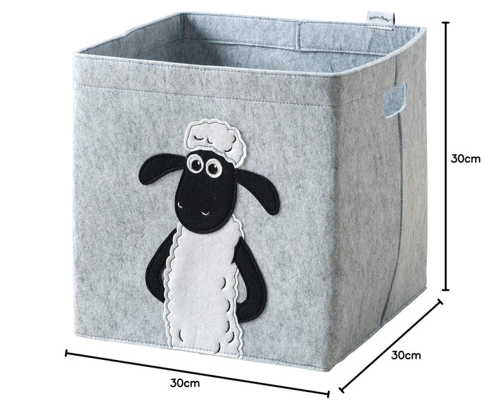 meets Shaun das Schaf Aufbewahrungsbox für Kinder – Filz-Box mit dem kultigen Schaf zum Verstauen vo