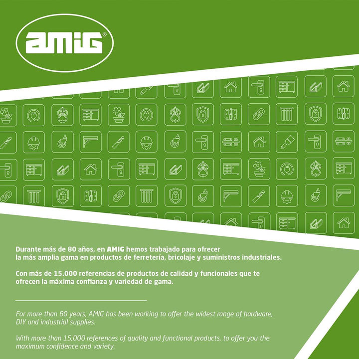 Amig - Hydraulischer Türdämpfer | Ideal für Türbremse, Anschlag oder Dämpfer | Maximales Gewicht 40