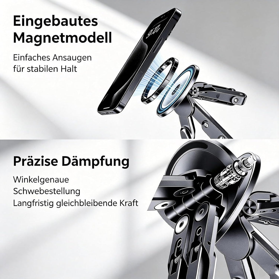Tragbarer, klappbarer Laptopständer aus Aluminium mit Magnetfunktion, 8-Fach höhenverstellbar, schne