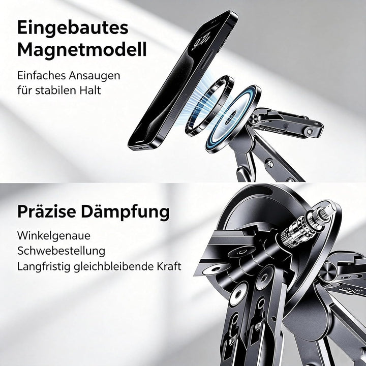 Tragbarer, klappbarer Laptopständer aus Aluminium mit Magnetfunktion, 8-Fach höhenverstellbar, schne