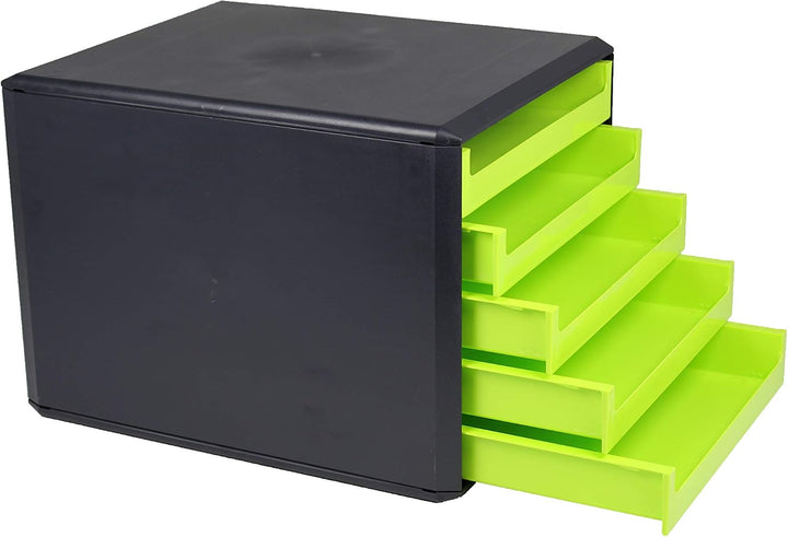 Schubladenbox, Gehäuse Anthrazit, Lime-Green Gehäuse Anthrazit Lime-green, Gehäuse Anthrazit Lime-gr