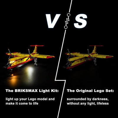 BRIKSMAX 42152 Led Licht für Lego Löschflugzeug - Compatible with Lego Technic Bausteinen Modell - O