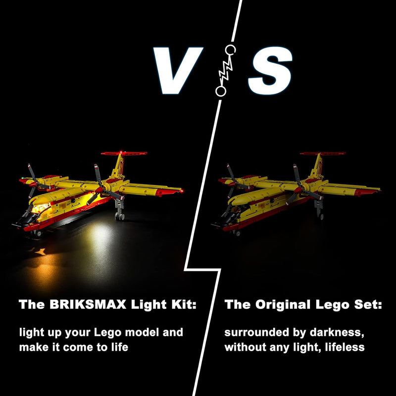 BRIKSMAX 42152 Led Licht für Lego Löschflugzeug - Compatible with Lego Technic Bausteinen Modell - O