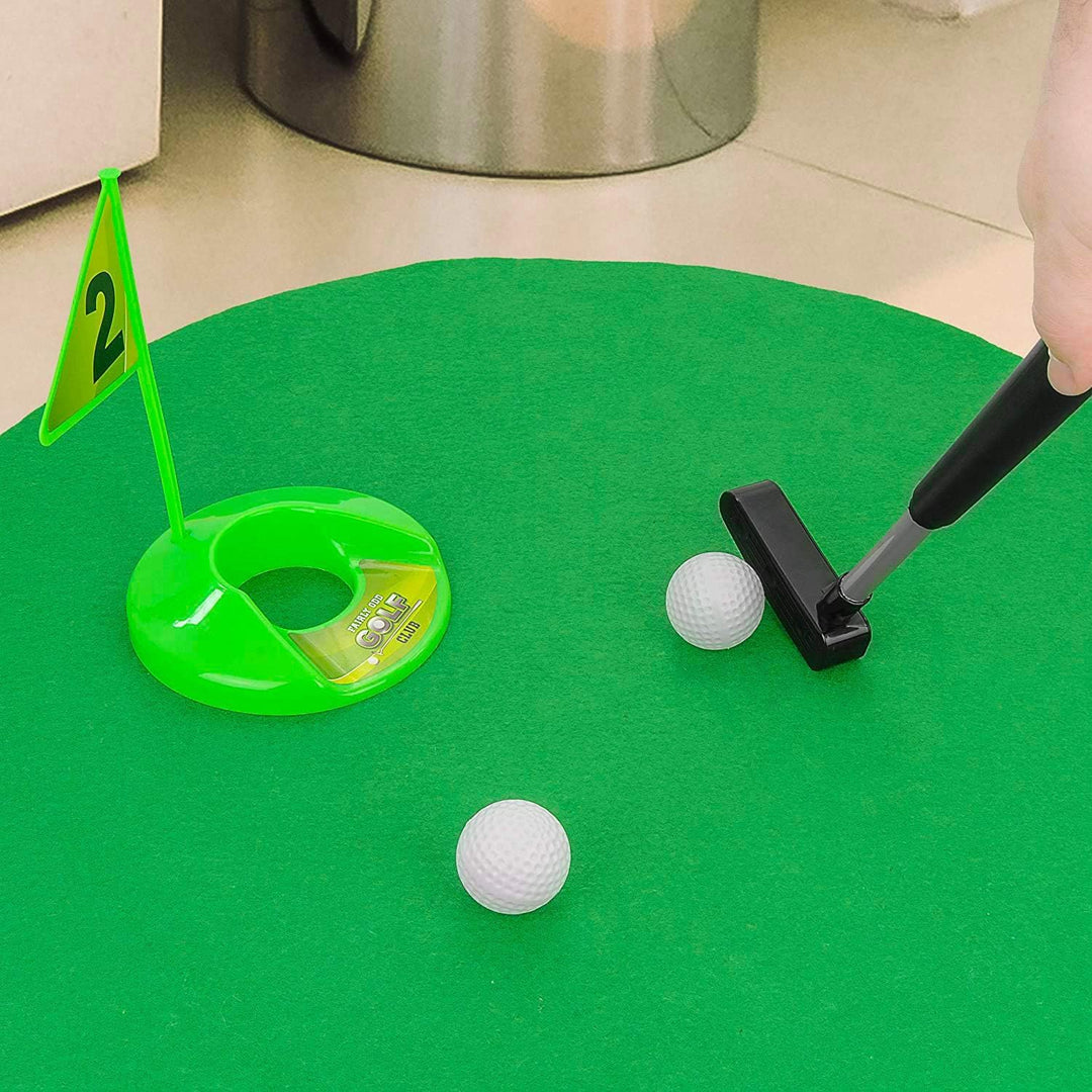 Golf-Toiletten-Set | Komplettpaket | Toiletten/WC Spiel | Premium Qualität | Golf-Set | 1 Green | 1