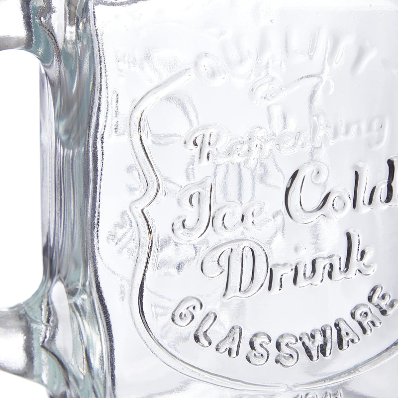 Relaxdays Trinkgläser mit Deckel und Strohhalm, 12er Set Limonadengläser, 500 ml, Retro Sommergläser
