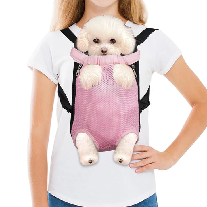 FEimaX Hunde Rucksack Hundetragetasche Verstellbar Frontrucksäcke Atmungsaktiv und Bequem Haustier T