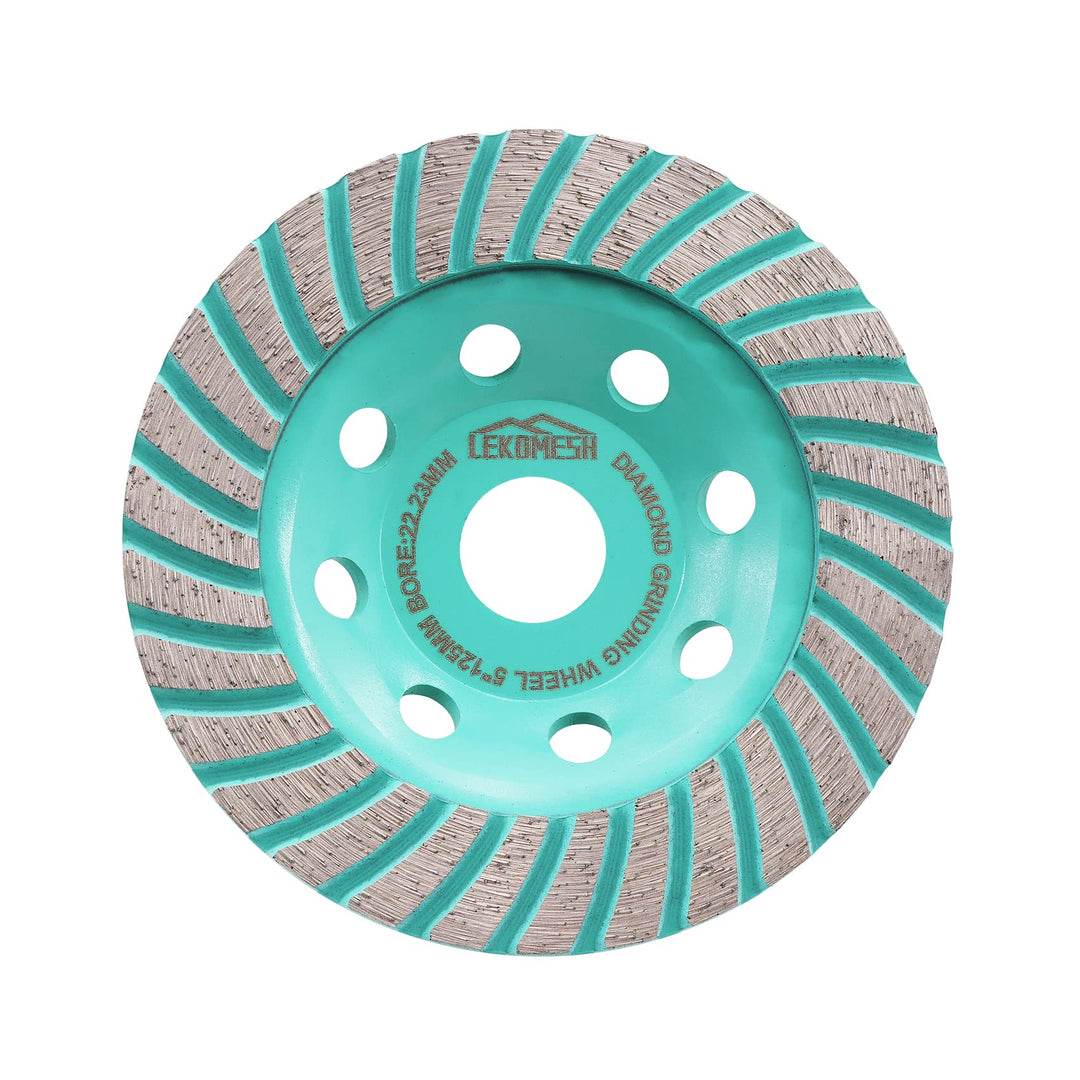 Diamant Schleifscheibe 125mm - Turbo-Segmente Diamant Schleiftopf für Beton, Granit, Marmor, Mauerwe