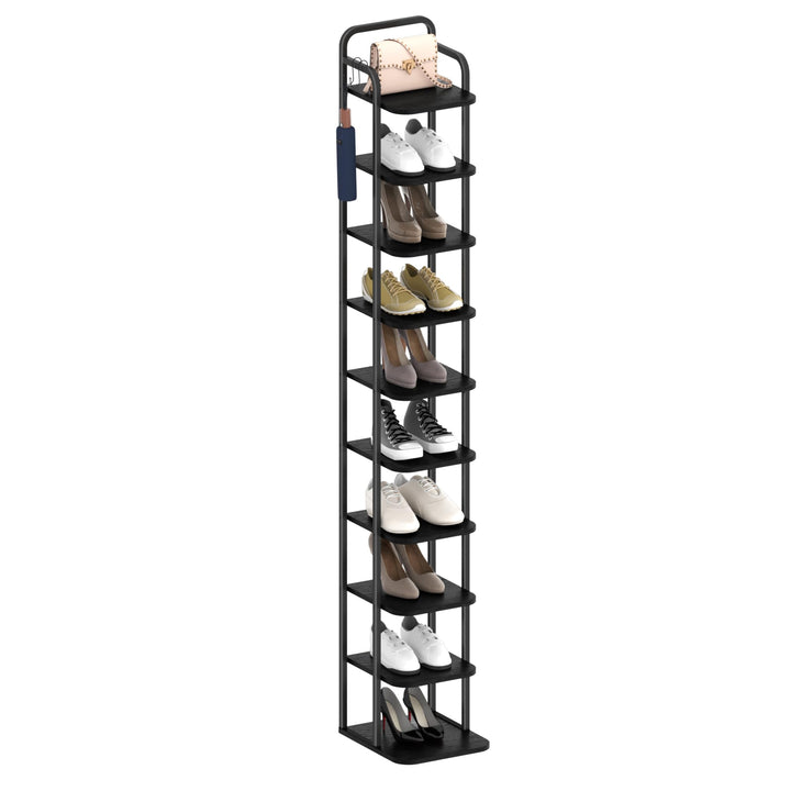 Hzuaneri Vertikales Schuhregal, 10-Stöckige Schuhregale, Schuhturm Für Kleine Räume, Freistehend, Ve