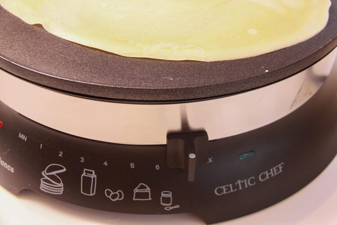 LITTLE BALANCE 8538 Celtic Chef Crêpes-Pfanne 3 in 1 Crêpes-Pfanne, Pfannkuchen, Plancha, XXL-Platte