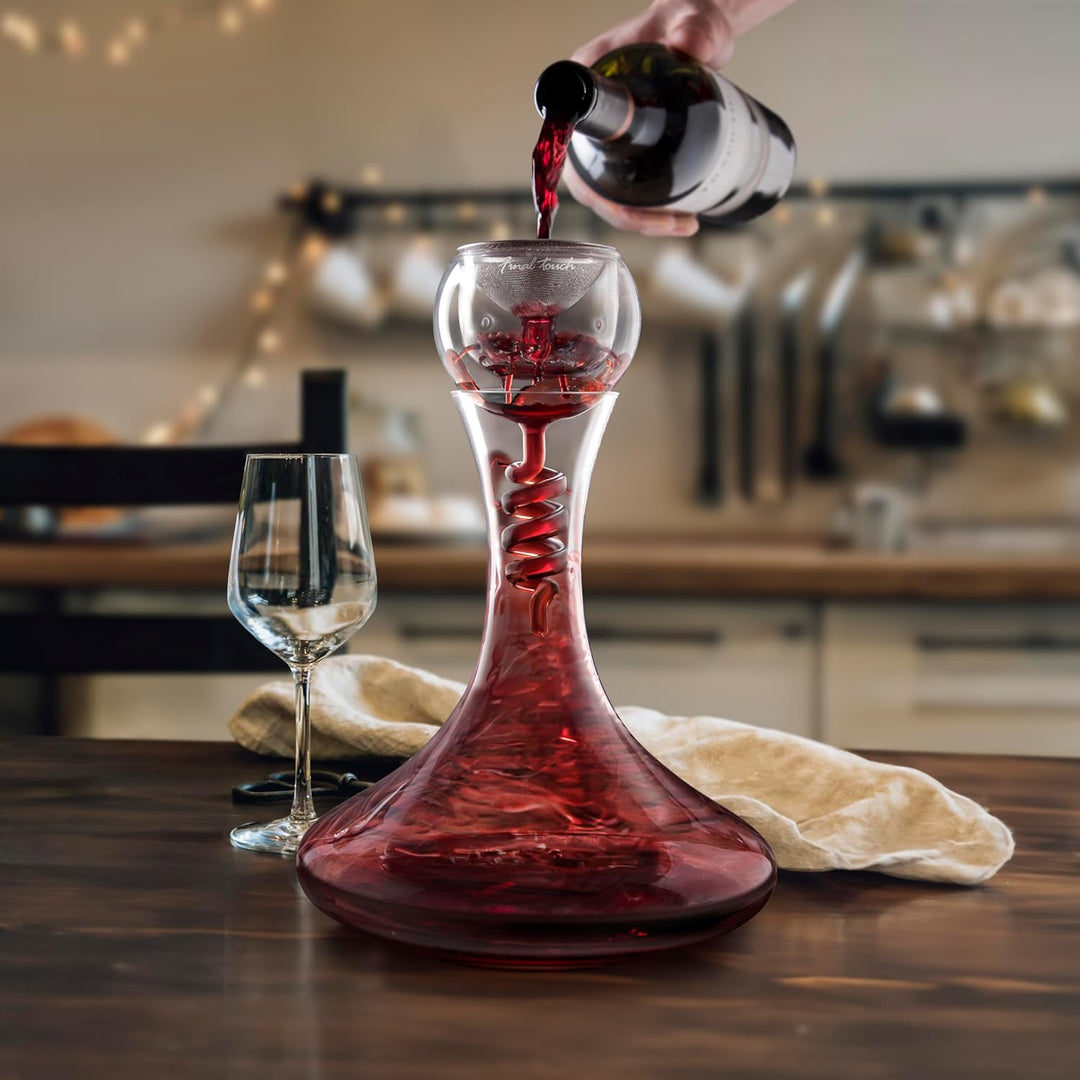 CKB Ltd Final Touch Glass Twister Aerator Attachment WDA918 - Weinbelüfter Wein-Dekantierer Kompatib