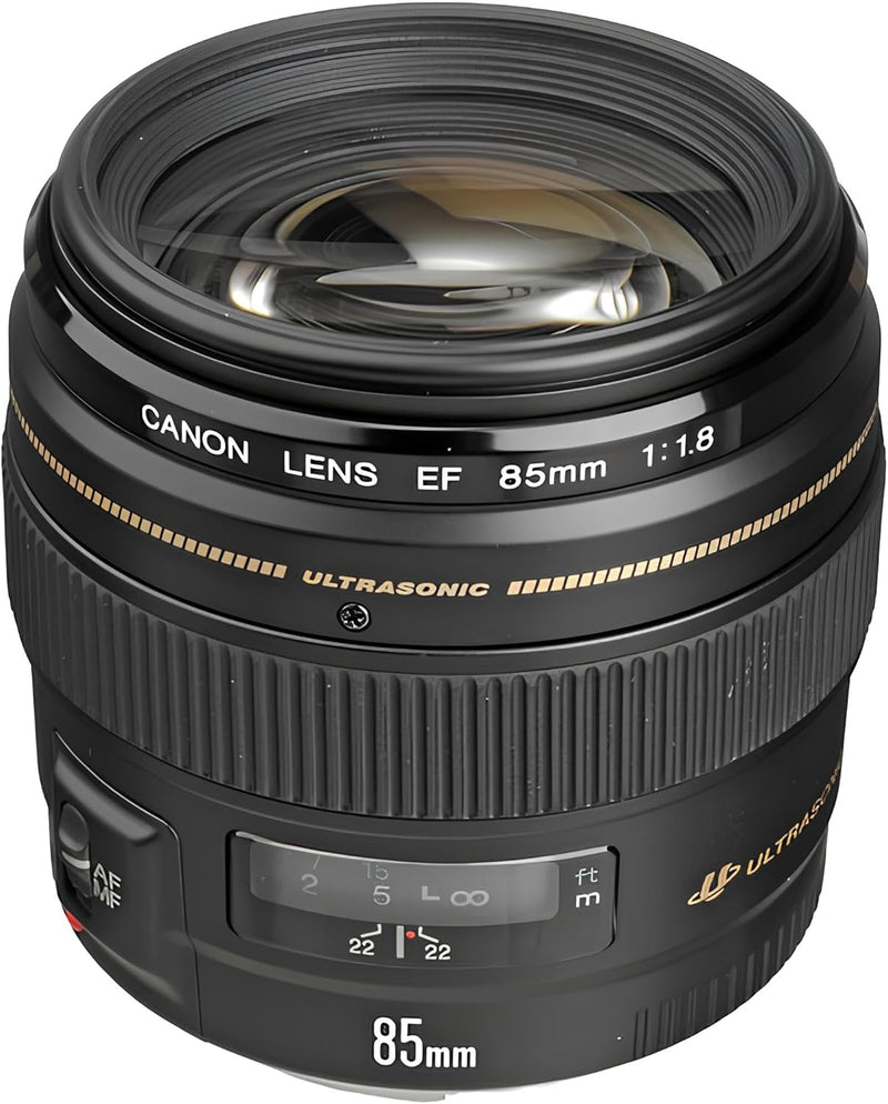 Canon EF 85mm F1.8 USM Objektiv (58mm Filtergewinde) schwarz Single, Single
