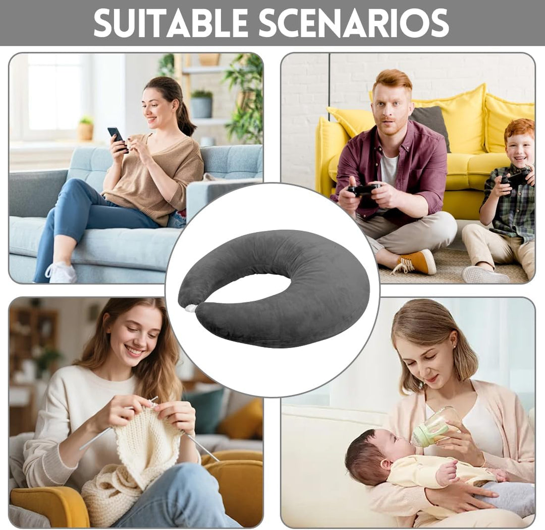 Ergonomisches Crealis-Kissen, Schosskissen Lesekissen,Ergonomisches Gaming Armkissen, Häkelkissen St