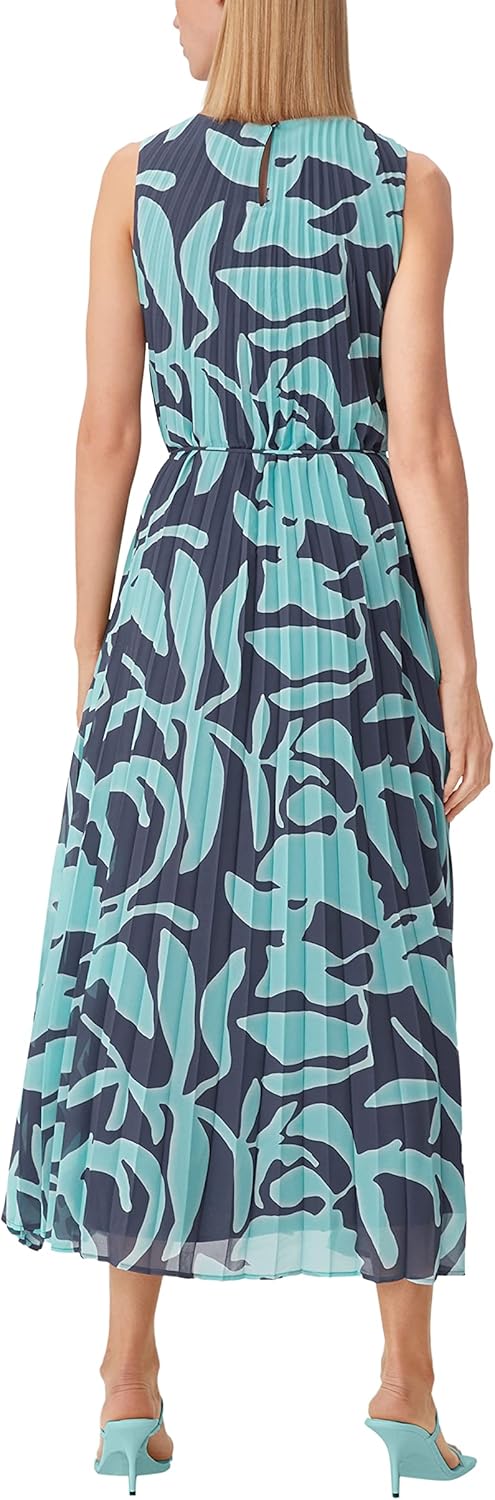 Comma Chiffonkleid mit Plisseefalten 36 58c0, 36 58c0
