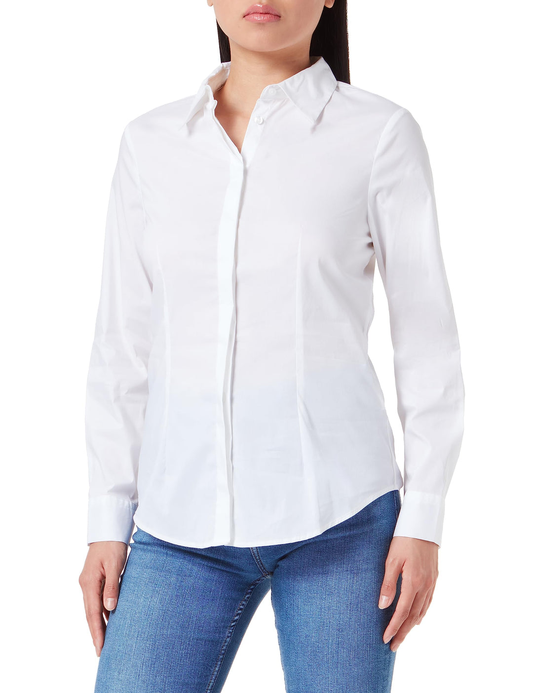 United Colors of Benetton Damen Hemd XL Optisches Weiss 101, XL Optisches Weiß 101
