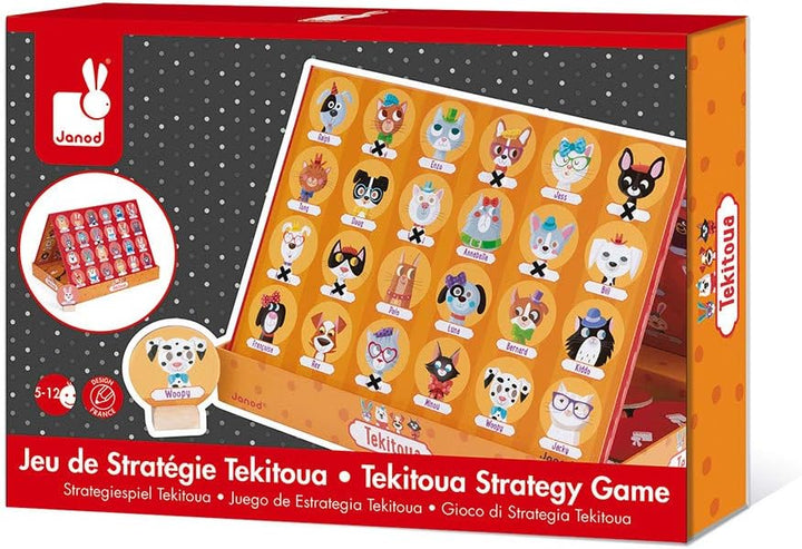 Janod - Strategy Tekitoua Game - Childrens Board Game - FSC - Certified Game of Skill - Ages 5 and u
