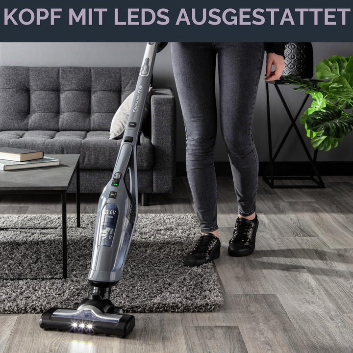 Rowenta RH6756 Dual Force 2-in-1-kabelloser Akku-Stabstaubsauger | mit integriertem Handstaubsauger