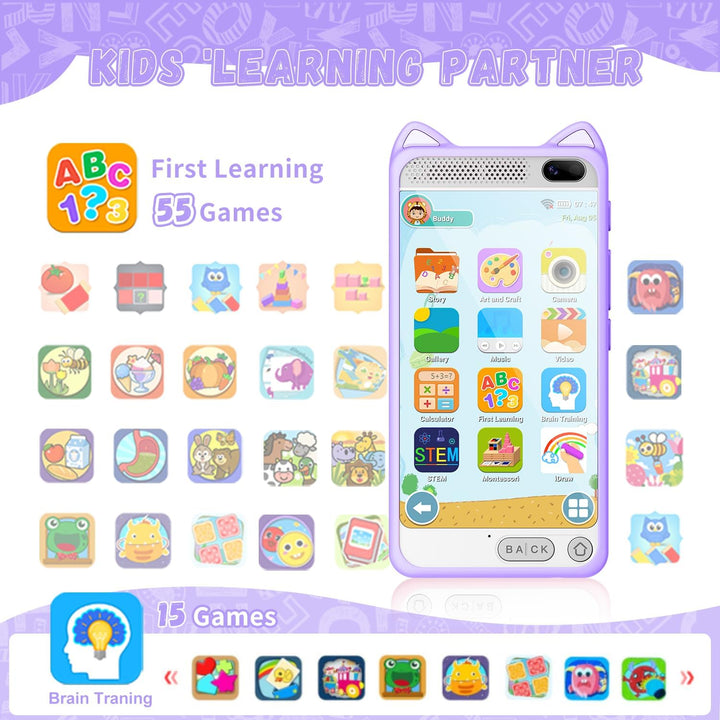 Kinder Handy Smartphone mit 1080P HD Dual Kamera aufnehmbar Video, 3.97" Zoll Touchscreen Digitalkam