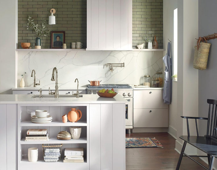 Moen S664NL Traditional Pot Filler Traditioneller Schwingarm Topffüller, Polierts Nickel, Polierts N