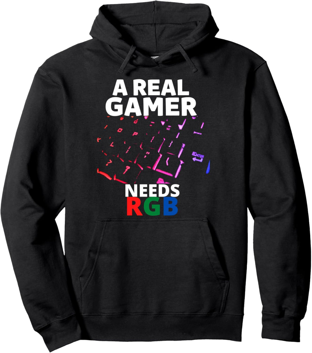 Ein echter Spieler braucht RGB Pullover Hoodie