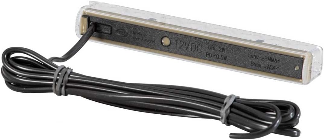 HELLA - LED-Tagfahrleuchte - LEDayLine 15 - 12V - gerade - Lichtscheibenfarbe: glasklar - LED-Lichtf