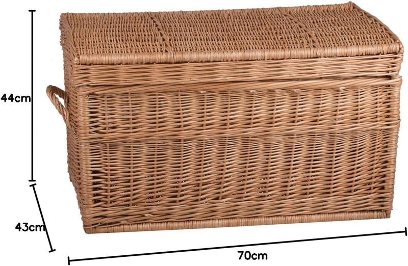 Wäscheschrank, Wäschekorb, Wäschepuff aus Weide, Spielzeugkorb aus Weide (Natur), Natur