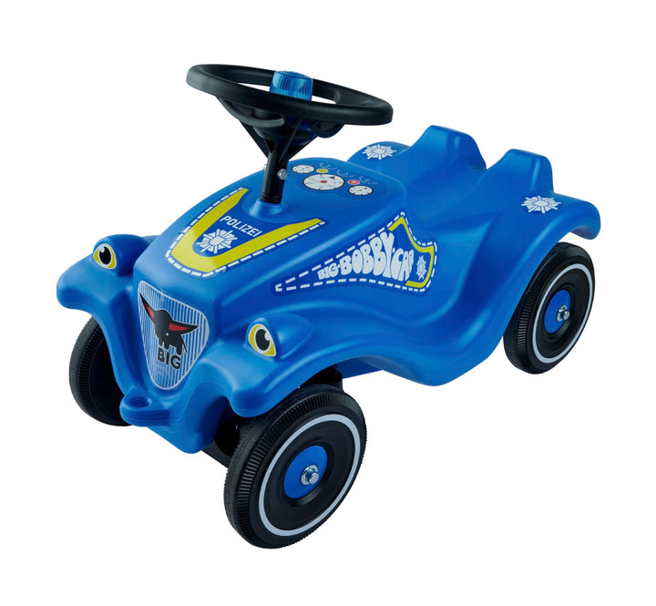 BIG-Bobby-Car Classic Police - Kinderfahrzeug mit Aufklebern im Polizei Design für Jungen und Mädche