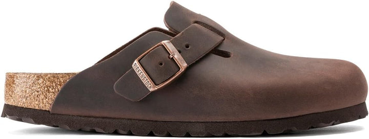 Birkenstock Classic BOSTON Unisex-Erwachsene Clogs 35 EU Schmal Braun Habana, 35 EU Schmal Braun Hab