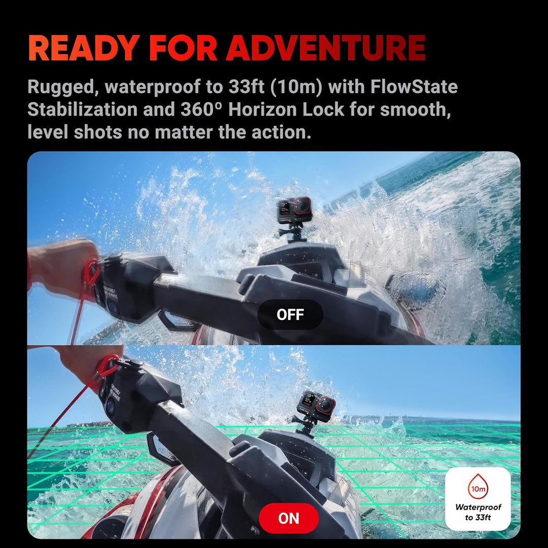 Insta360 Ace Pro Winter-Kit - wasserdichte Action-Kamera, 1/1,3"-Sensor und KI-Rauschunterdrückung f