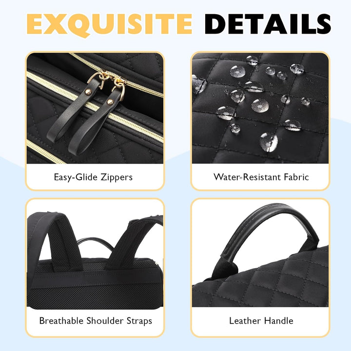 Baby Wickeltasche Grosser Wickelrucksack mit Multifunktions-Babytaschen Passform für Kinderwage L Sc