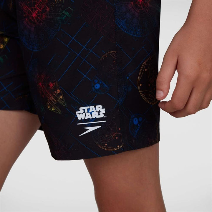 Speedo Jungen Star Wars Allover 15" Ws Schwimm-Slips L Psycho-schwarz, Rot, Mango, Weiss, L Psycho-s