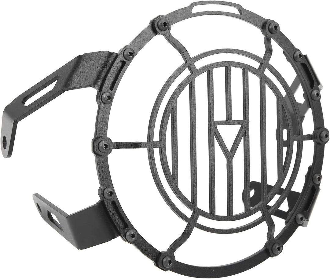 Motorrad Scheinwerferschutz,Dioche Iron Black Front Scheinwerferschutz Abdeckung Schutzgitter Schutz