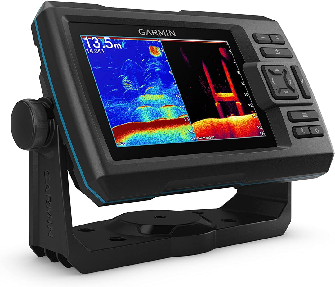 Garmin Striker Vivid 010-02551-00, einfach zu bedienender 12,7 cm Farb-Fischfinder und Sonar-Wandler