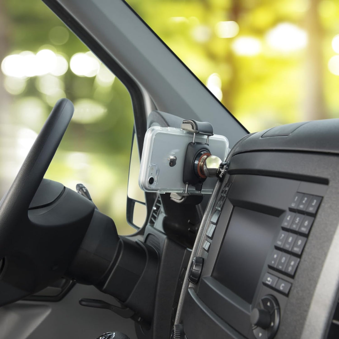 Nite Ize FreeMount Car Mount Kit, STFD-01-R8, Schwarz, Silber, Schwarz, Silber