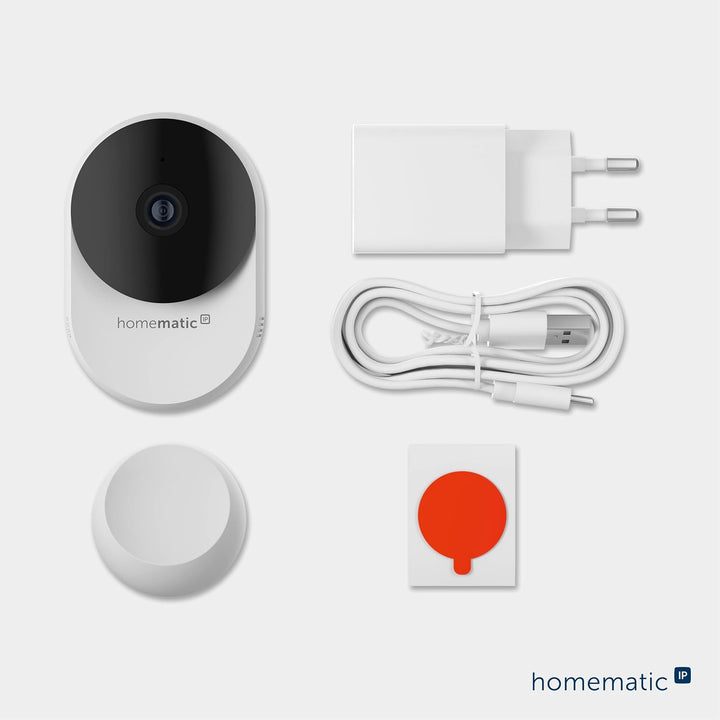 Homematic IP Access Point 2 + 2X Innenkamera – Basic, Smart Home, Bewegungs- und Geräuscherkennung m