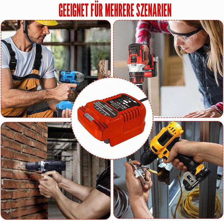 Ersatz PXC Ladegerät für Einhell 18V Power X-Change Akku, Auto-Ladegerät kompatibel mit Einhell 18V