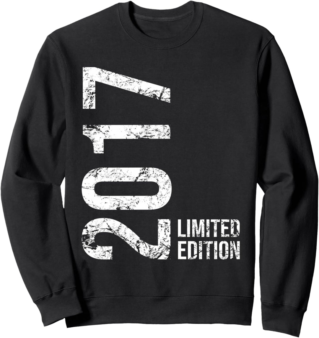 7. Geburtstag Junge Mädchen 7 Jahre 2017 Geburtstagsgeschenk Sweatshirt