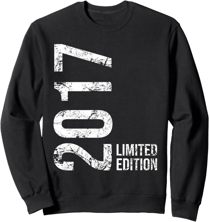 7. Geburtstag Junge Mädchen 7 Jahre 2017 Geburtstagsgeschenk Sweatshirt