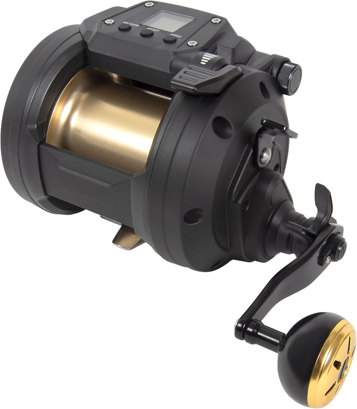 DAIWA Tanacom, Electrische Multi-Angelrolle, Sternbremse, Linkskurbel 800, 800