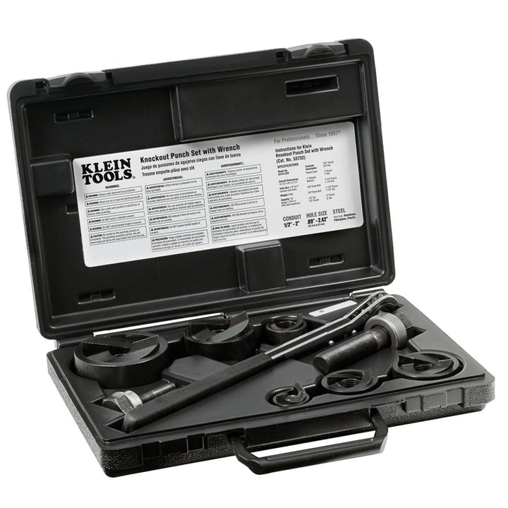 Klein Tools 53732SEN Knockout Punch Set with Wrench by Klein Tools Stanzset, Stanzset
