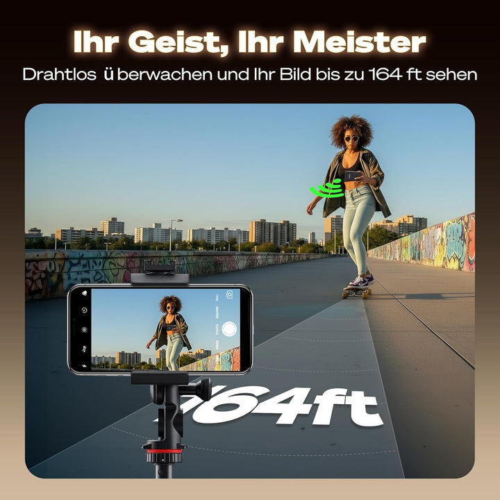 SYNCO XView Handy Selfie Monitor, Magnetischer Smartphone Vlog Bildschirm für iPhone & Android Rückk