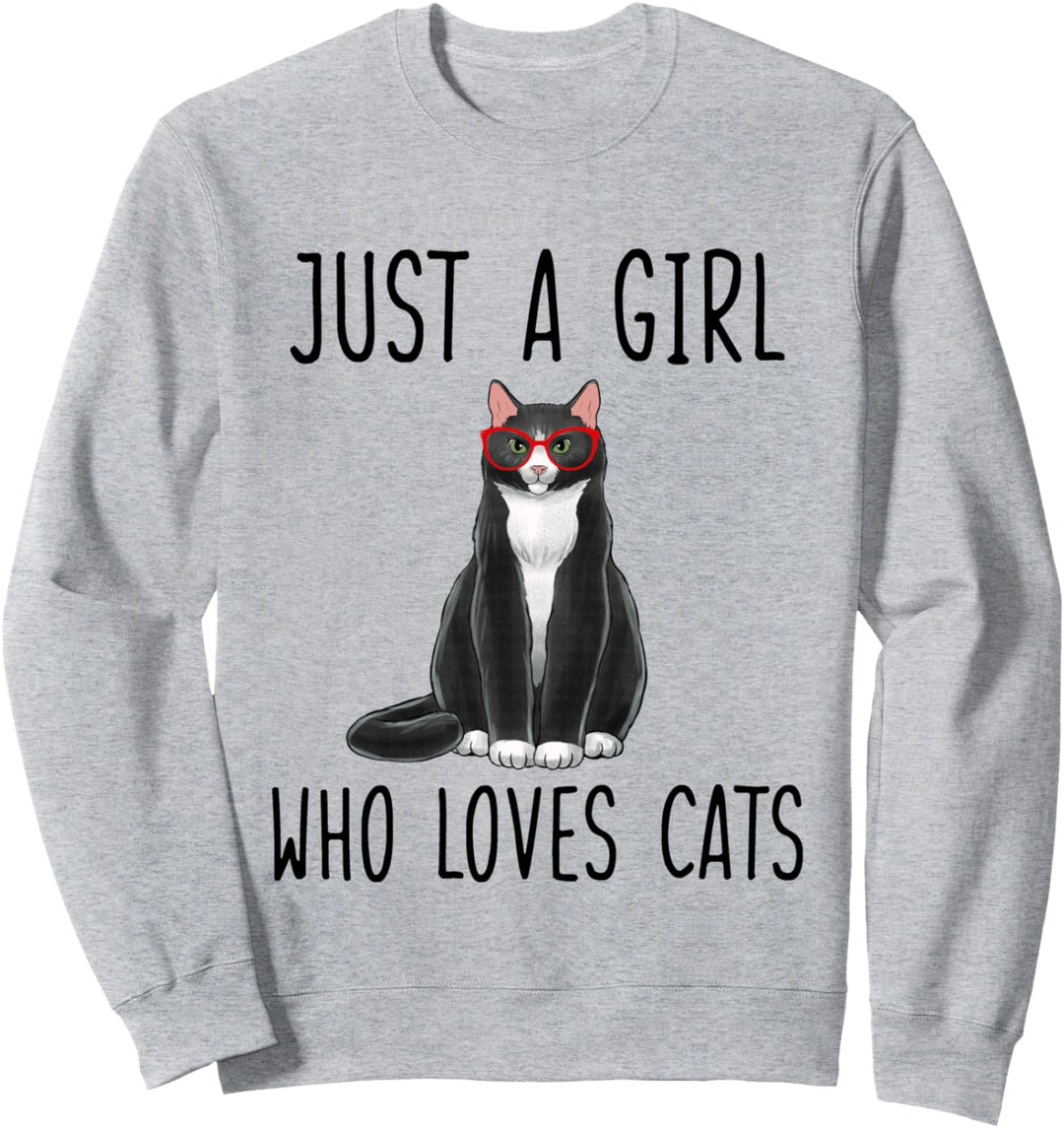 Mädchen Katze Just A Girl Who Loves Cats Sweatshirt