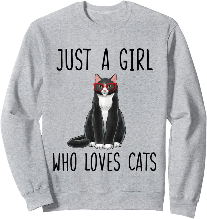 Mädchen Katze Just A Girl Who Loves Cats Sweatshirt
