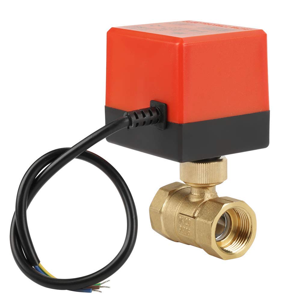 Motorisierter Kugelhahn DC 12V G3/4" DN20 Messing 2-Wege-Kugelhahn Elektrischer Motorisierter Kugelh