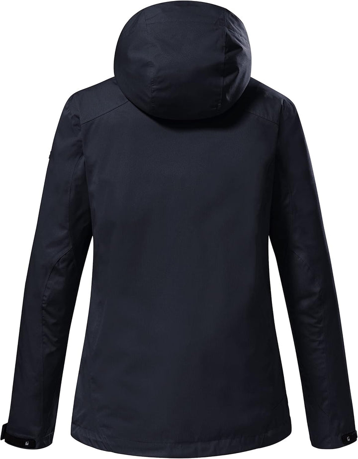 killtec Damen Funktionsjacke/Outdoorjacke mit abzippbarer Kapuze Kurzgrösse KOS 133 KG WMN JCKT dunk